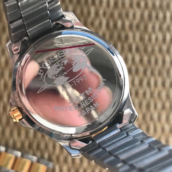FOSSIL WATCH - GOLD & SILVER CHAIN LINK - W/ DATE
